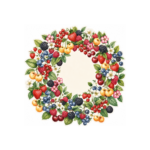 Berry Blossom Wreath 2'li Amerikan Servis - Görsel 2