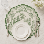 Green Touile de Jouy  2'li Amerikan Servis - Görsel 5