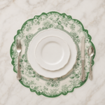 Green Touile de Jouy  2'li Amerikan Servis - Görsel 4